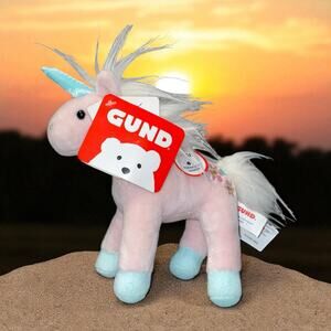 Gund 7" Plush Unicorn Chatters Stuffed Toy Magical Sound Shooting Star Gift